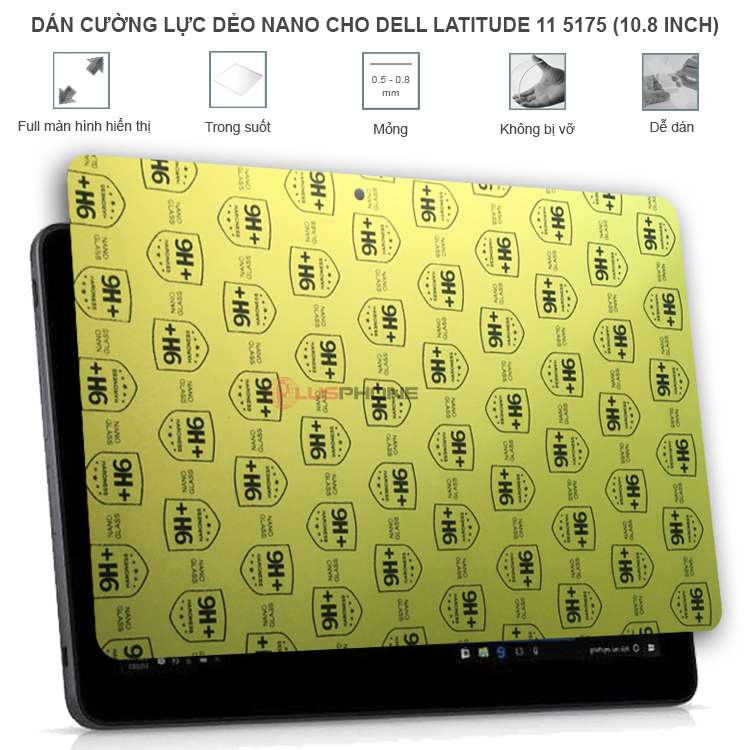 Dán cường lực dẻo trong hoặc nhám cho Dell Latitude 11 5175 (10.8 inch)