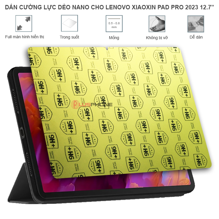 Dán cường lực dẻo trong hoặc nhám cho Lenovo Xiaoxin Pad Pro 2023 (12.7inch)
