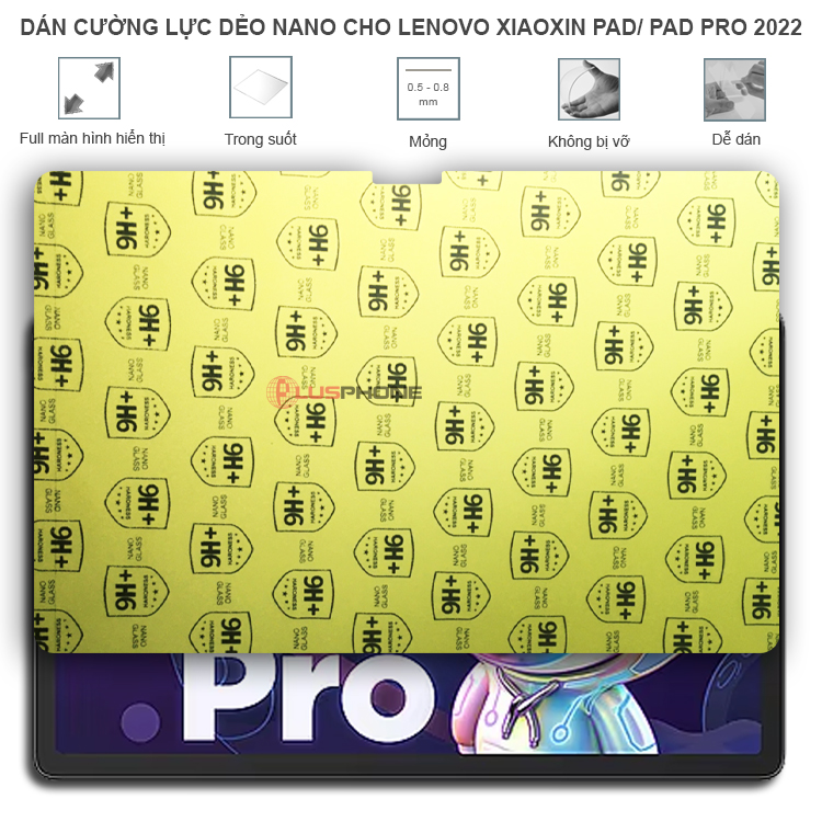 Dán cường lực dẻo trong hoặc nhám cho Lenovo Xiaoxin Pad 2022 (10.6 inch)/Pad Pro 2022 (11.2inch)