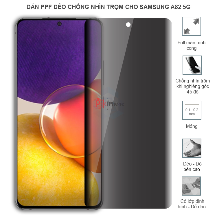 Dán PPF dẻo chống nhìn trộm trong HD hoặc nhám AG cho Samsung A82 5G (Quantum 2)